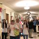 Protesters march through the halls of the Missouri Capitol outside the House chamber, May 17, 2019, in Jefferson City, Mo., in opposition to legislation prohibiting abortions at eight weeks of pregnancy.